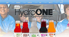 Desktop Screenshot of hydroonebeverages.com