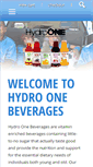 Mobile Screenshot of hydroonebeverages.com